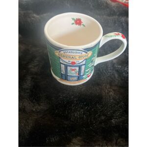 Sur La Table Holiday General Store Mug Christmas